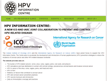 Tablet Screenshot of hpvcentre.net